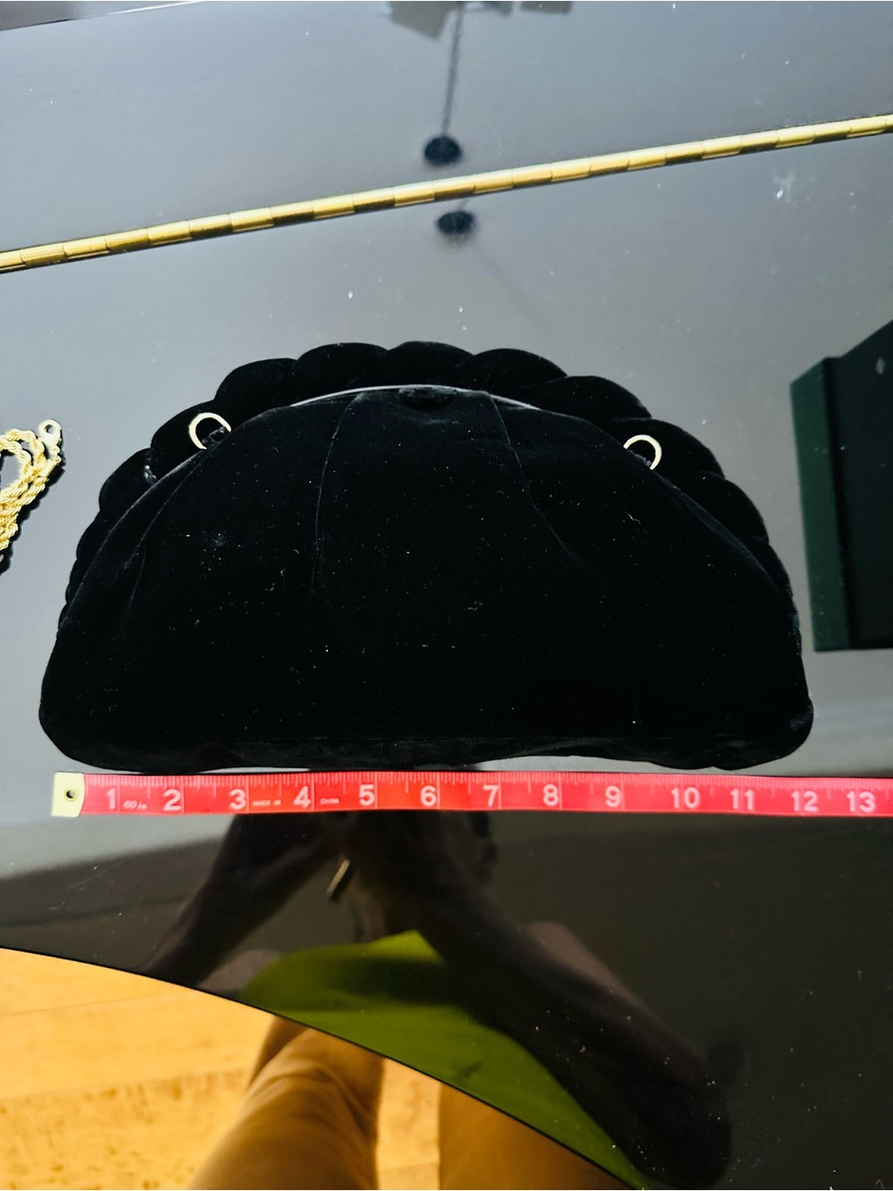Loeffler Randall Black Velvet Clutch NWOT